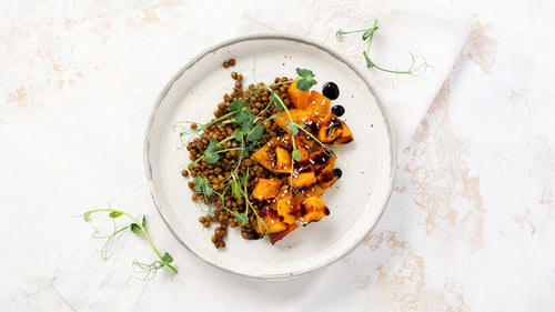 Warm Lentil & Sweet Potato Bowl