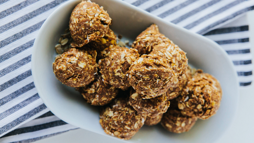 No-bake Pumpkin & Flax Seed Energy Bites (Ve)