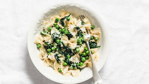Creamy Spinach & Pea Pasta