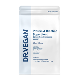 Supermezcla de proteínas y creatina