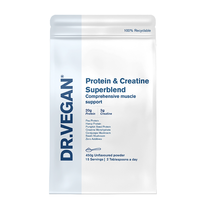 Supermezcla de proteínas y creatina