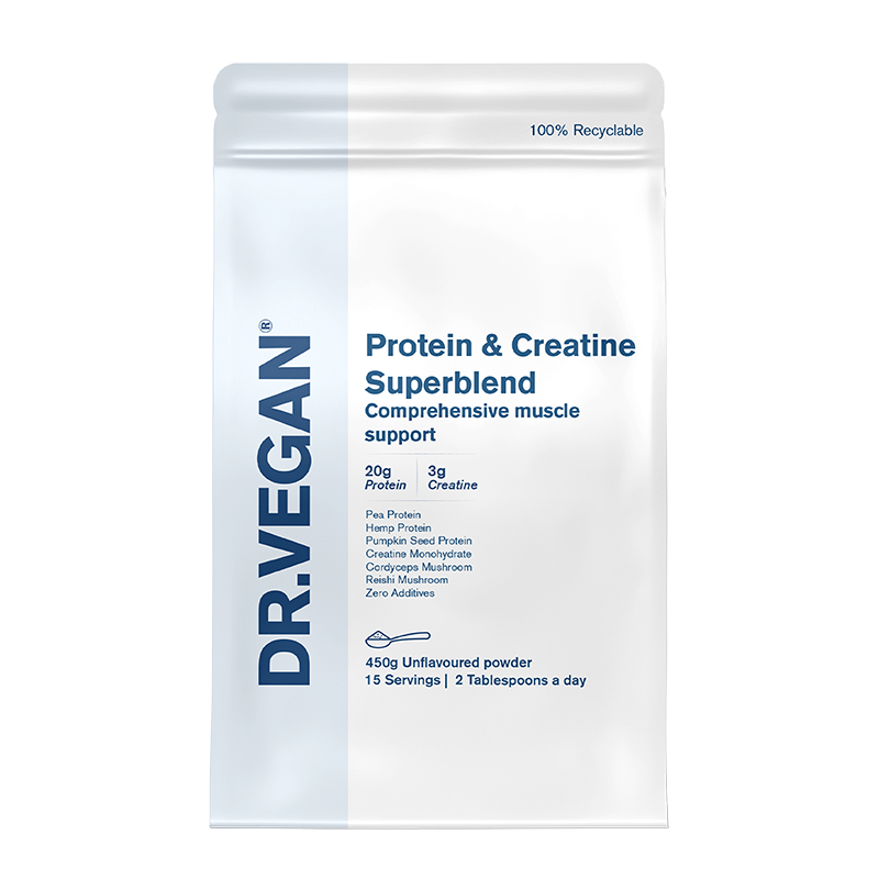 Supermezcla de proteínas y creatina